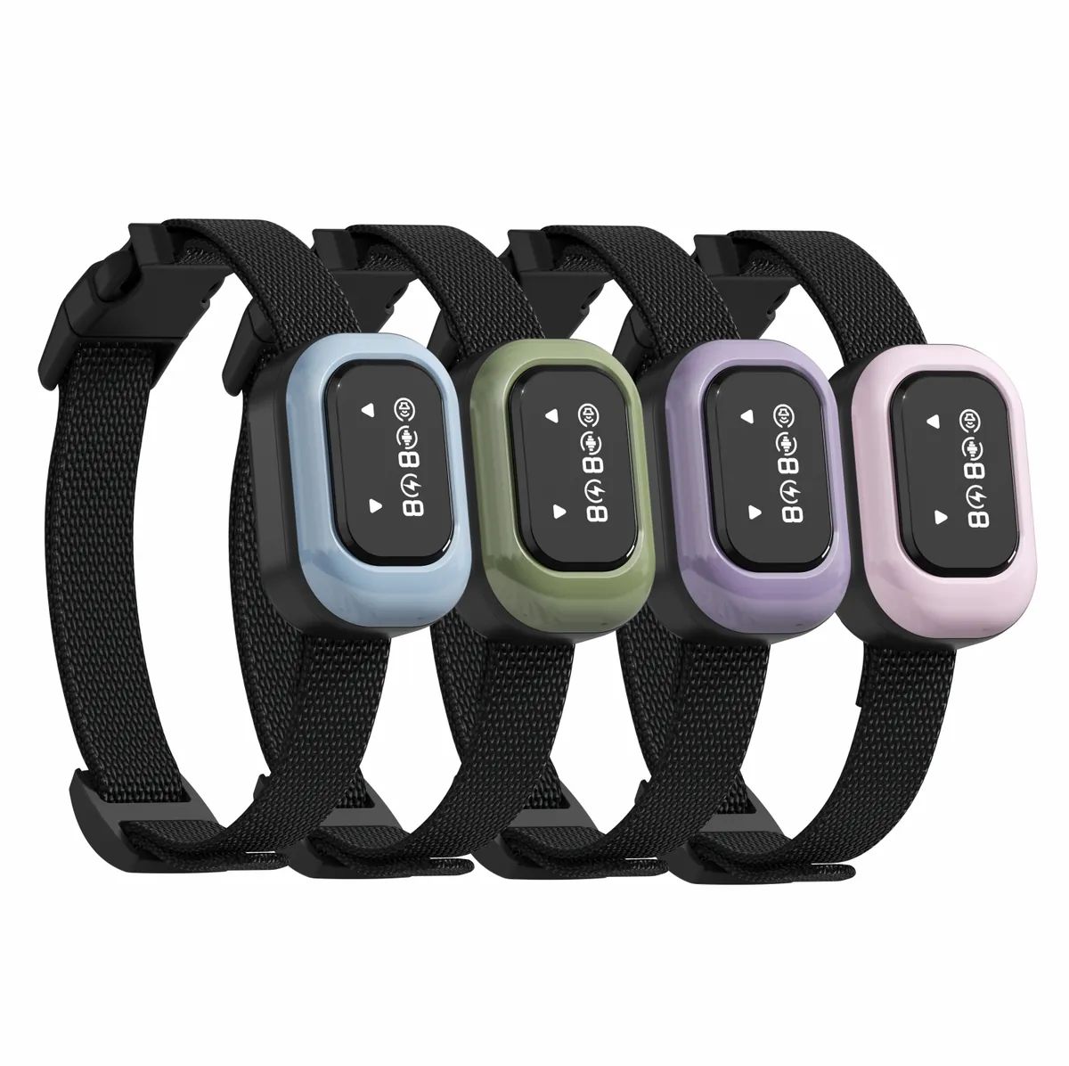 DB300A bark collar available in blue, army green, purple and pink - StarNavi OEM color options